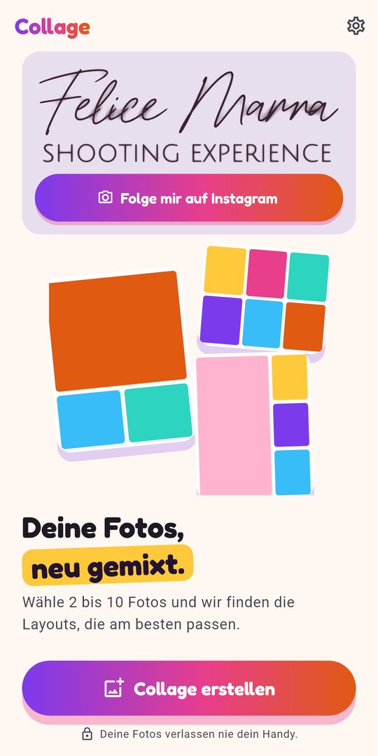 Screenshot 1 von Fotocollage: Collage erstellen