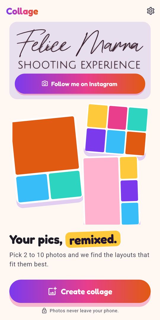 Screenshot 1 of Photo Collage Maker & Grid