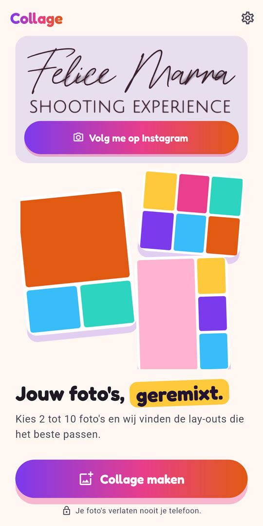 Screenshot 1 van Collage maken van foto's