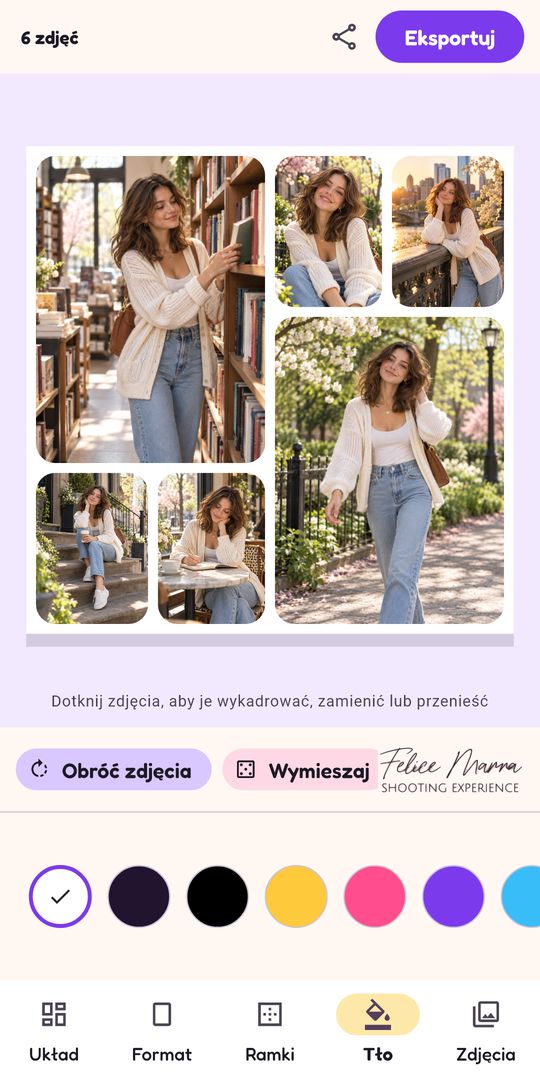 Zrzut ekranu 6 aplikacji Kolaż zdjęć: twórz kolaże