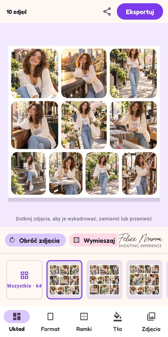 Zrzut ekranu 7 aplikacji Kolaż zdjęć: twórz kolaże