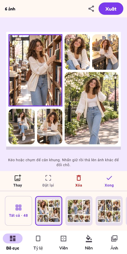 Ảnh chụp màn hình 4 của Ghép Ảnh - Tạo ảnh ghép