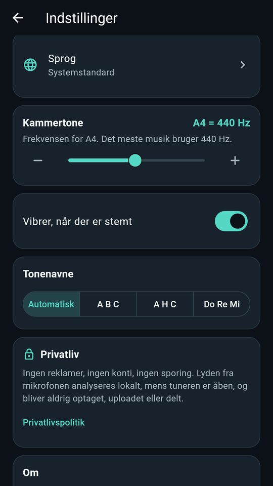 Skærmbillede 4 af Guitarstemmer – bas og ukulele