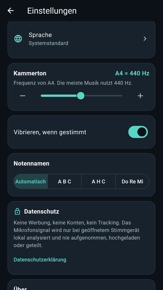 Screenshot 4 von Stimmgerät für Gitarre & Bass