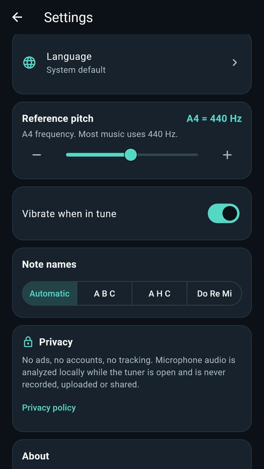 Screenshot 4 of Guitar Tuner – Bass & Ukulele