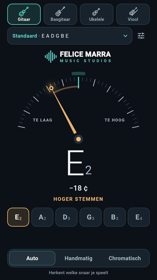 Screenshot 2 van Stemapparaat – gitaar stemmen