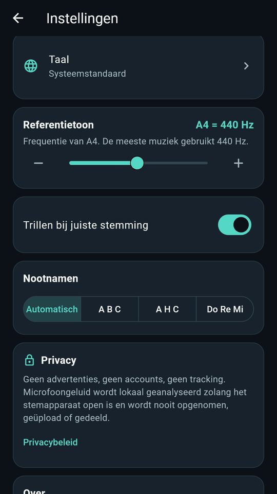 Screenshot 4 van Stemapparaat – gitaar stemmen