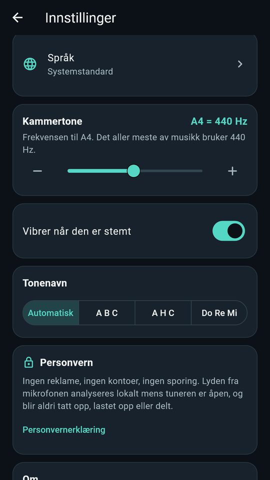Skjermbilde 4 av Gitarstemmer – bass og ukulele