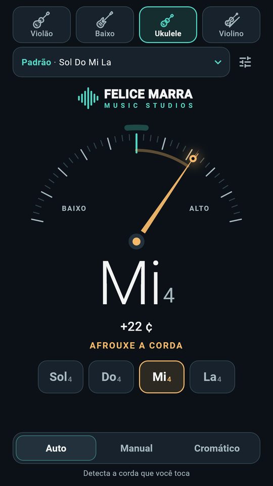 Captura de tela 3 de Afinador de Violão e Guitarra