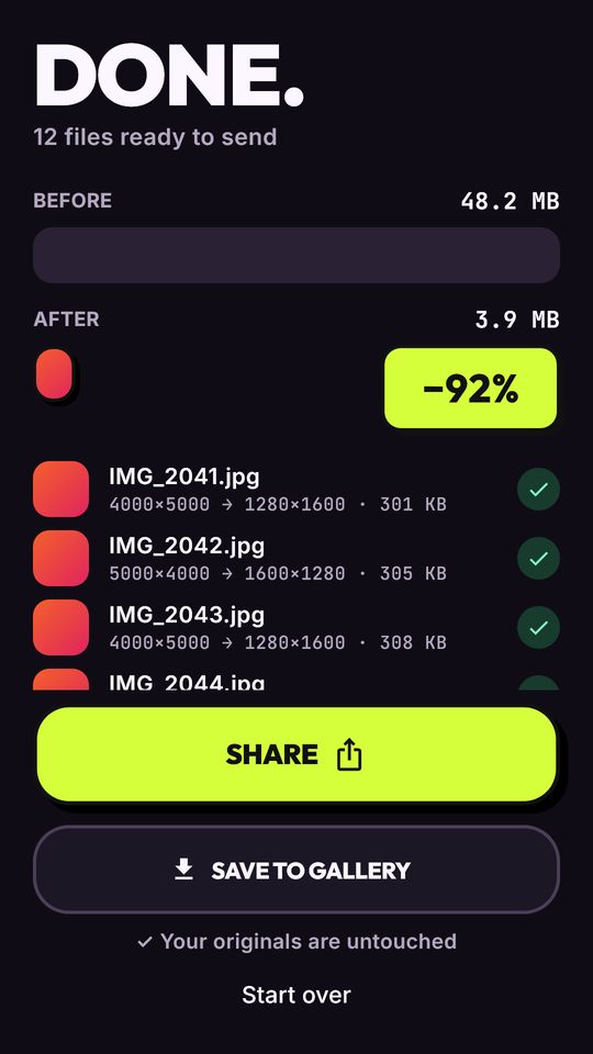 Tangkapan skrin 5 Kompres Video, Kecilkan Gambar