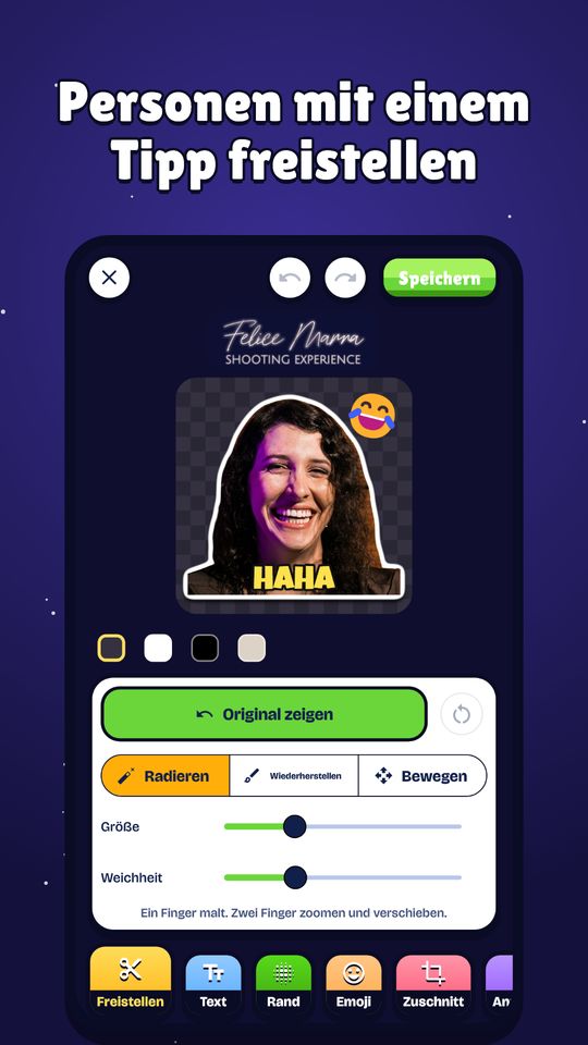 Screenshot 2 von Sticker Erstellen: Foto, Text