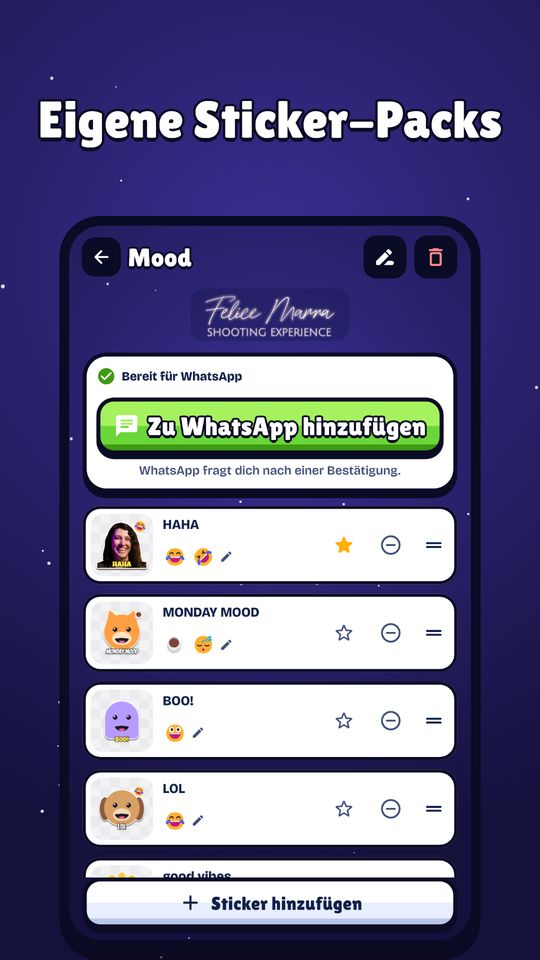 Screenshot 4 von Sticker Erstellen: Foto, Text