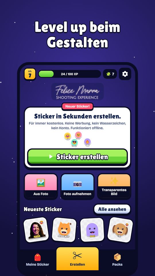Screenshot 6 von Sticker Erstellen: Foto, Text