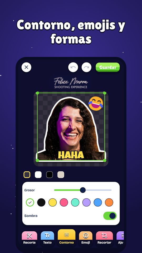 Captura 5 de Crear Stickers: Recorte, Texto