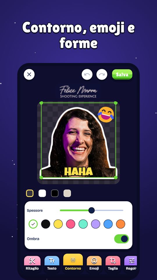 Schermata 5 di Crea Sticker: Ritaglia e Testo