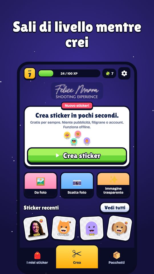 Schermata 6 di Crea Sticker: Ritaglia e Testo