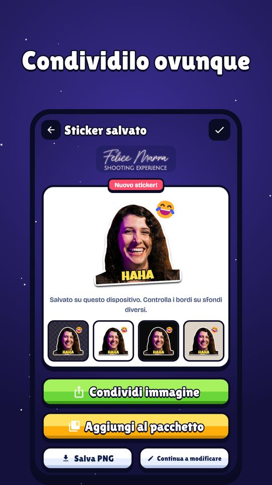 Schermata 7 di Crea Sticker: Ritaglia e Testo