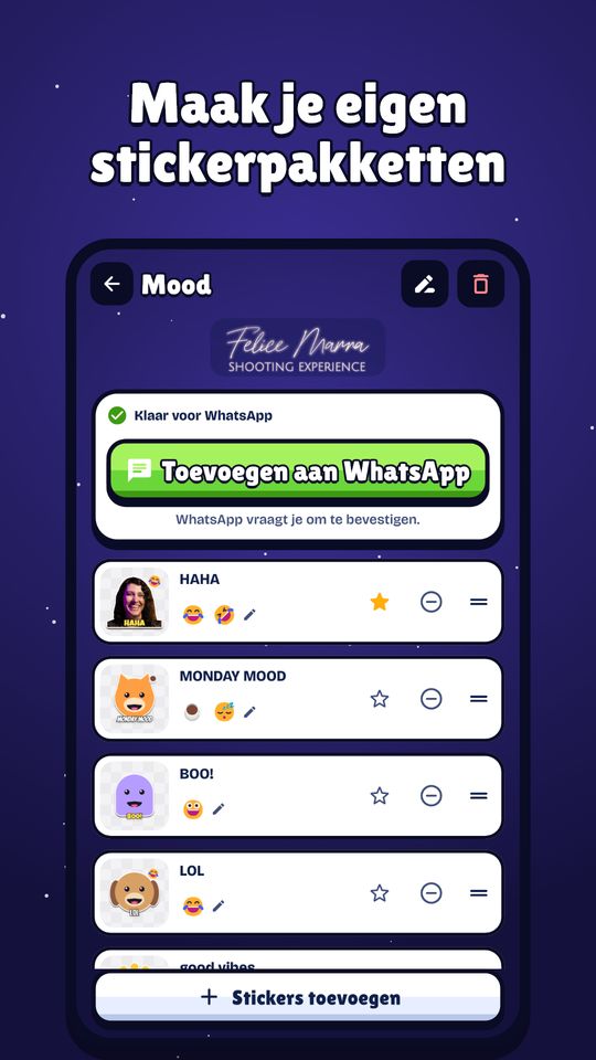 Screenshot 4 van Stickers Maken: Knippen, Tekst