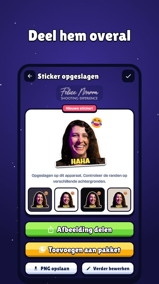 Screenshot 7 van Stickers Maken: Knippen, Tekst