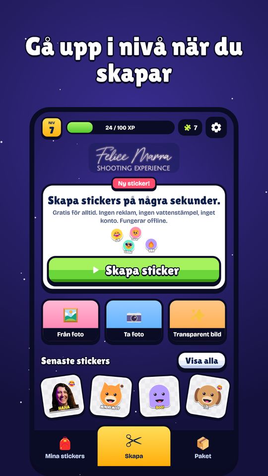 Skärmbild 6 av Skapa Stickers: Klipp & Text
