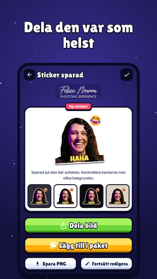Skärmbild 7 av Skapa Stickers: Klipp & Text