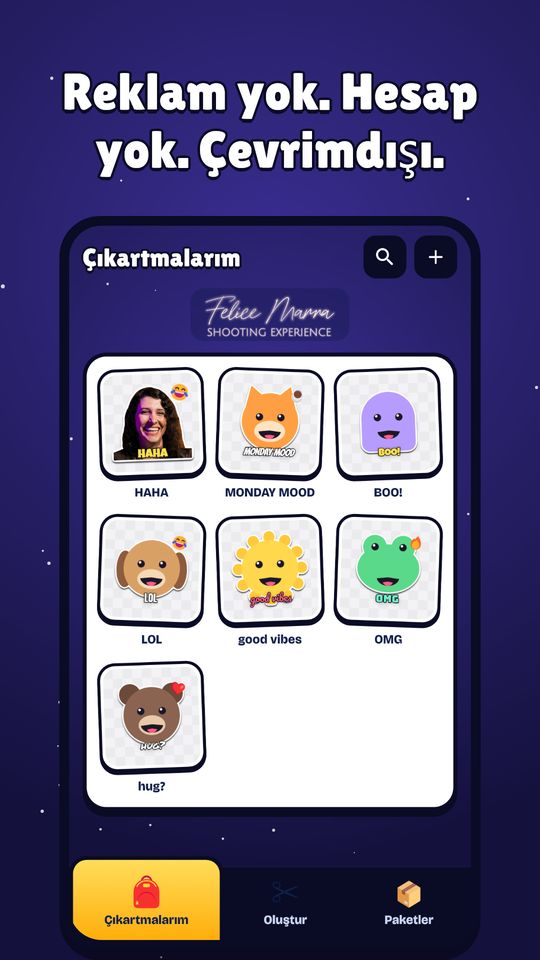 Çıkartma Yap: Kes ve Yazı Ekle ekran görüntüsü 8