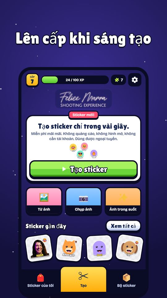 Ảnh chụp màn hình 6 của Tạo Sticker Tách Nền Ảnh