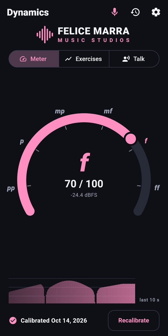 Screenshot 1 of Vocal Dynamics Coach