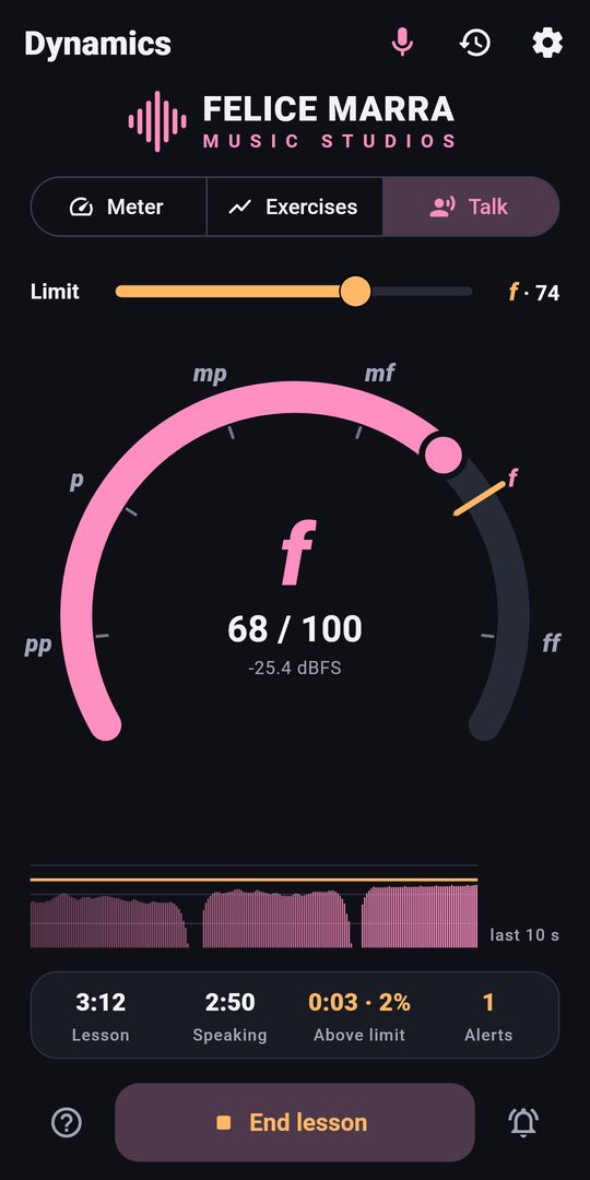 Screenshot 3 of Vocal Dynamics Coach