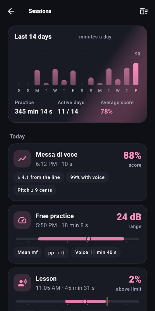 Screenshot 4 of Vocal Dynamics Coach