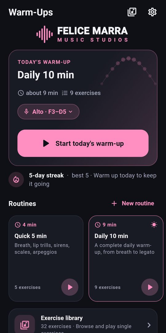 Screenshot 2 of Vocal Warm-Ups for Singers