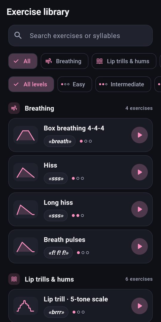 Screenshot 3 of Vocal Warm-Ups for Singers